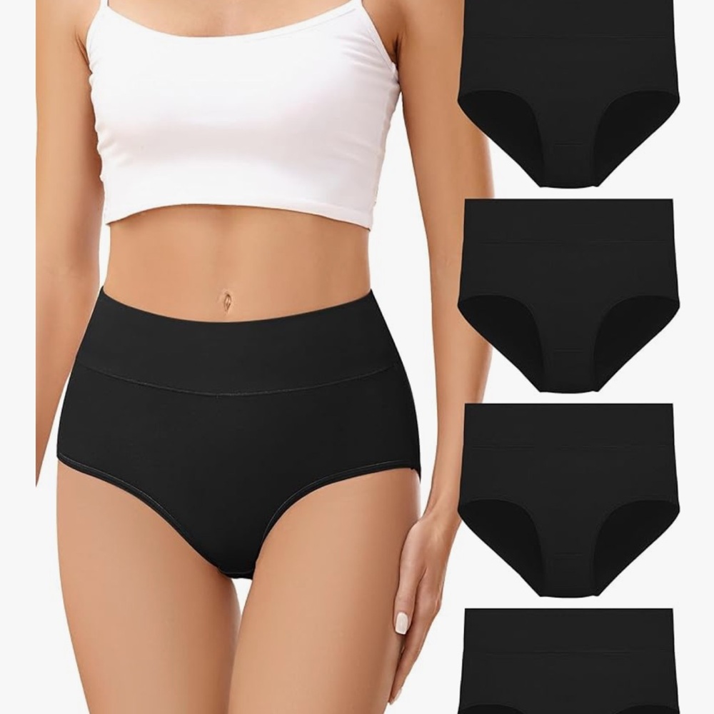 High Waisted Cotton Underwear